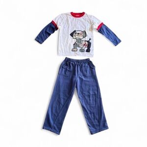 Faded Glory Boys Robot Dog 2pc Pajama Set Size 7